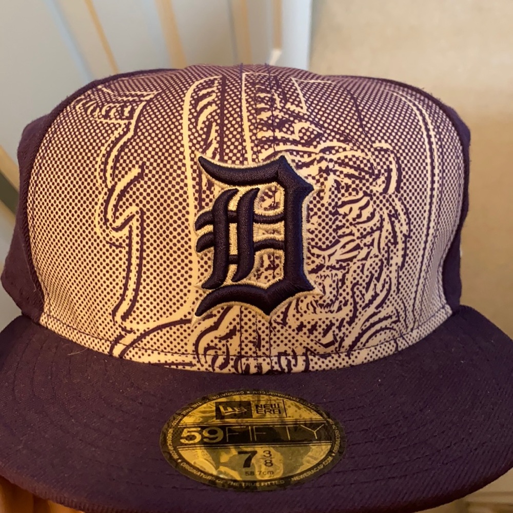 Purple Detroit Tigers Fitted Hat
